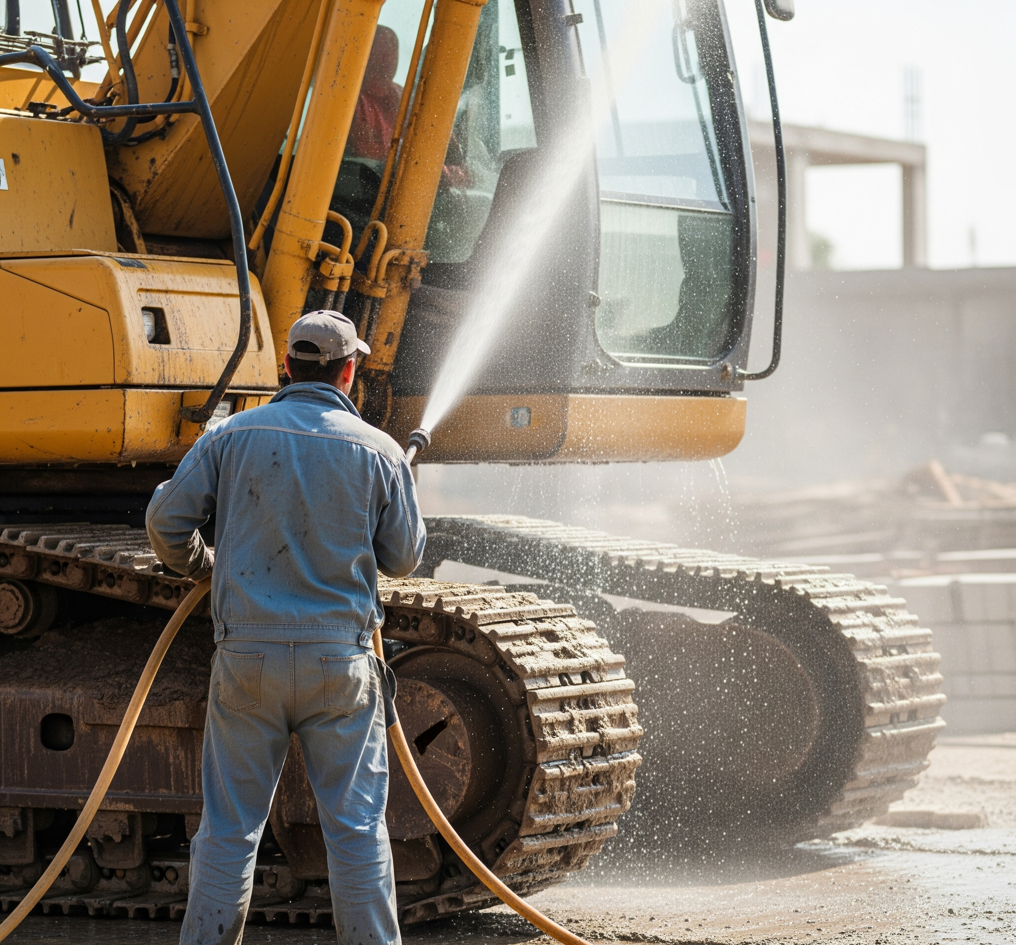 İş makinesi yıkama hizmeti