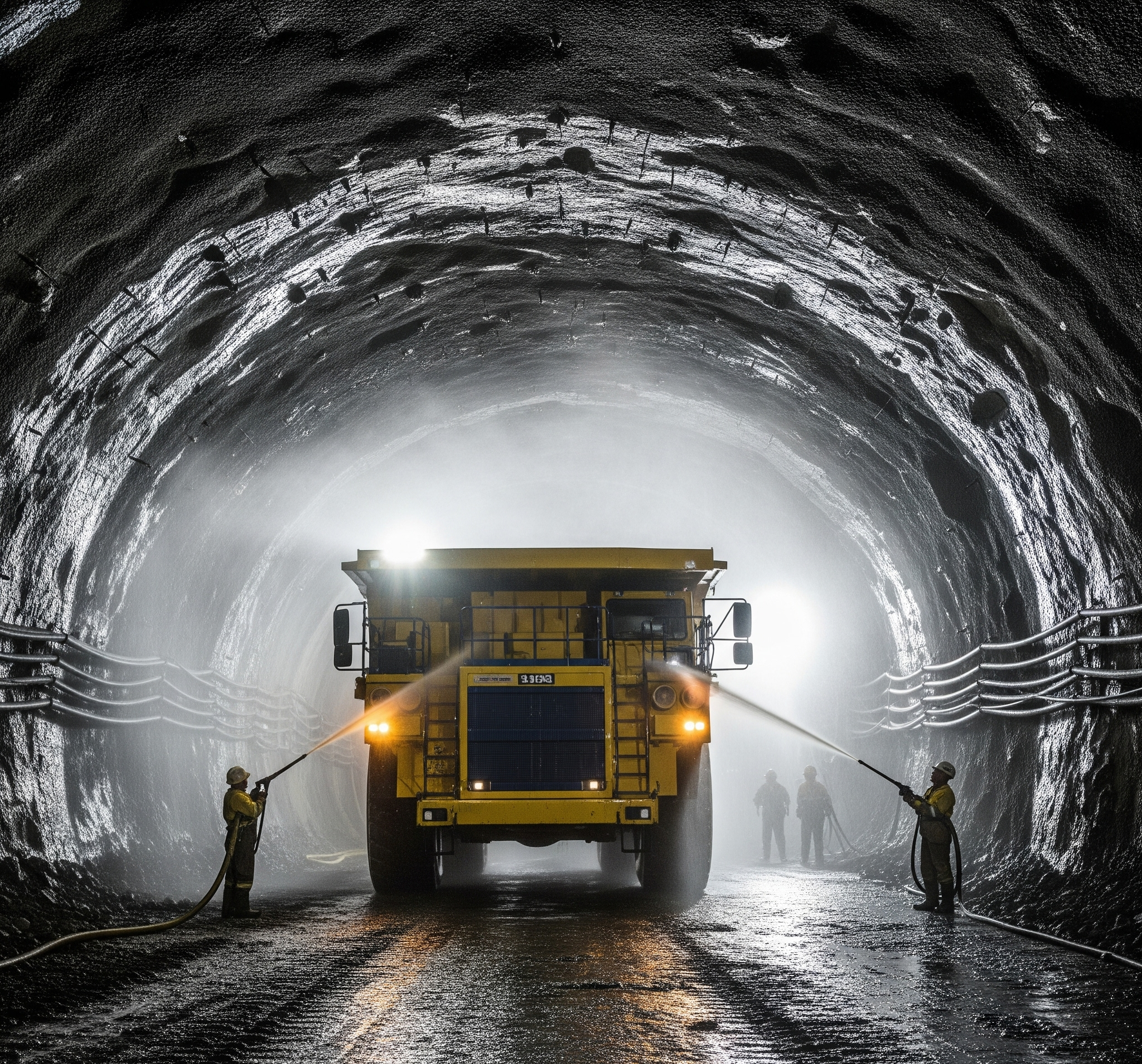 Maden makinesi temizliği